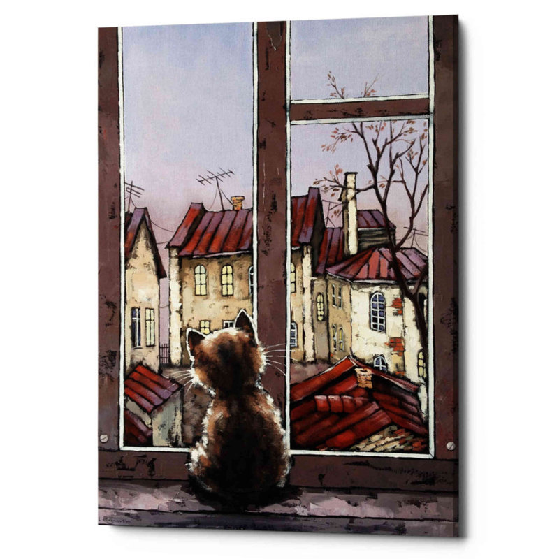 «Old Yard» par Alexander Gunin, art mural sur toile, H 18 po x l 12 po x P 0,75 po