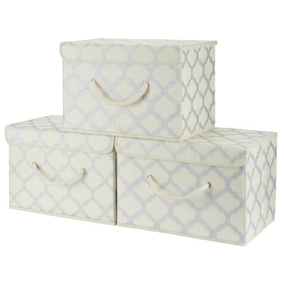 Marlow Home Co. fabric and canvas storage Fabric Decorative Bin