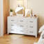 Commode en bois avec 9 tiroirs et pieds robustes-1452829534