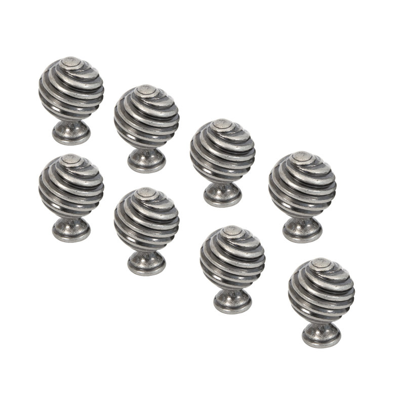 Pewter Twist Cabinet Knob, 8