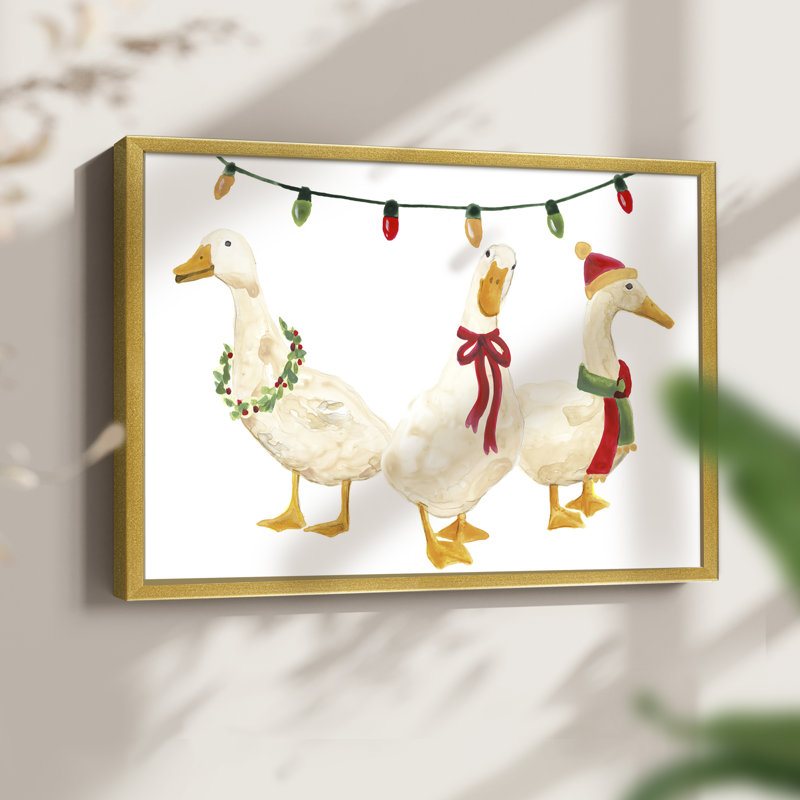 Merry Quackmas Collection A - Reproduction encadrée - Restickable, H 8 po x l 10 po