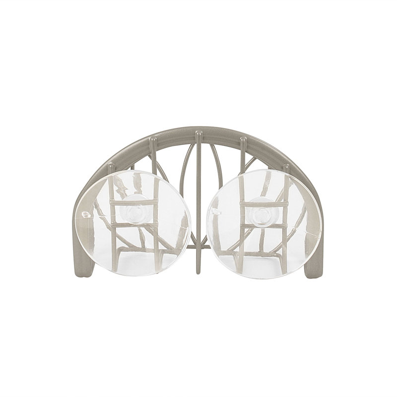 Porte-éponge en nickel satiné Spectrum Leaf pour évier de cuisine