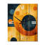 Horloge murale Mid-Century géométrique abstrait orange rétro II-99635723