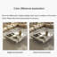 Table basse carrée en marbre de style luxueux-115694042