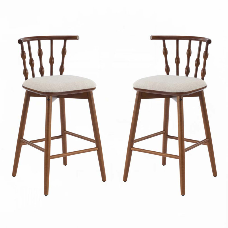 Tabouret de bar en bois, Noyer