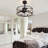 Sylvia 20" Caged Crystal Ceiling Fan With Remote Control and Light Kit Included-740981999