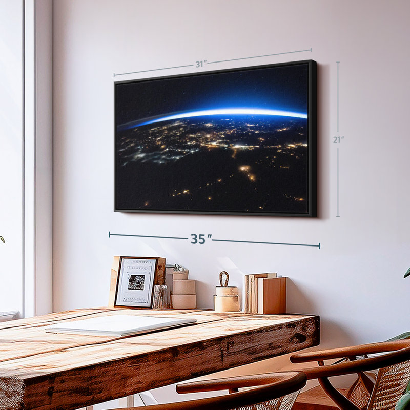 Earth Night Glory, reproduction sur toile