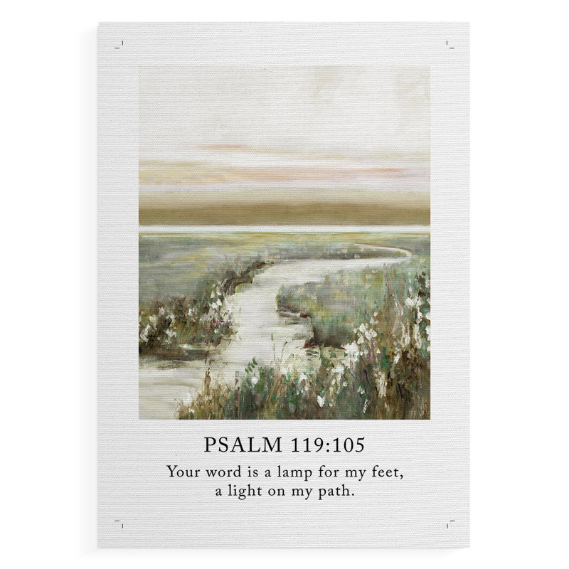 Psaume 23: 6 - Impression sur toile seulement - NON-CADRE, H 18 po x l 12 po