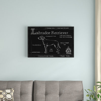 "Blue Labrador Retriever" par Ethan Harper, reproduction d'art sur toile