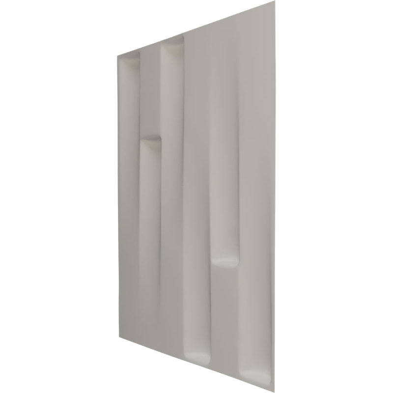 L 19 5/8 po x H 19 5/8 po Panneau mural décoratif 3D EnduraWall Hamilton, UltraCover Satin Lagoon (couvre 2,67 pieds carrés)