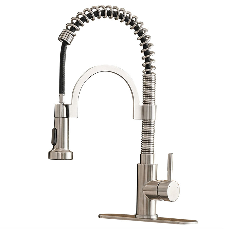 KIKO HOME Kitchen Faucet, Brushed Nickel