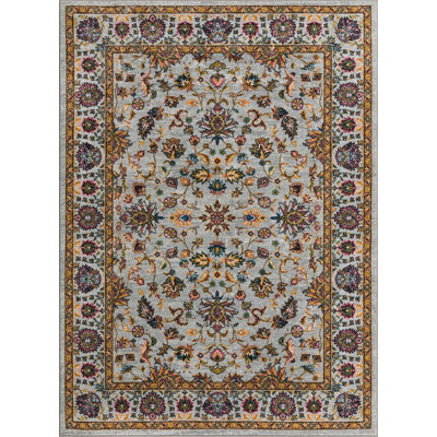 Tapis traditionnel gris Artez