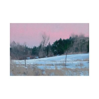 Winter Backyard by Ben Bauer - Wrapped Canvas Painting