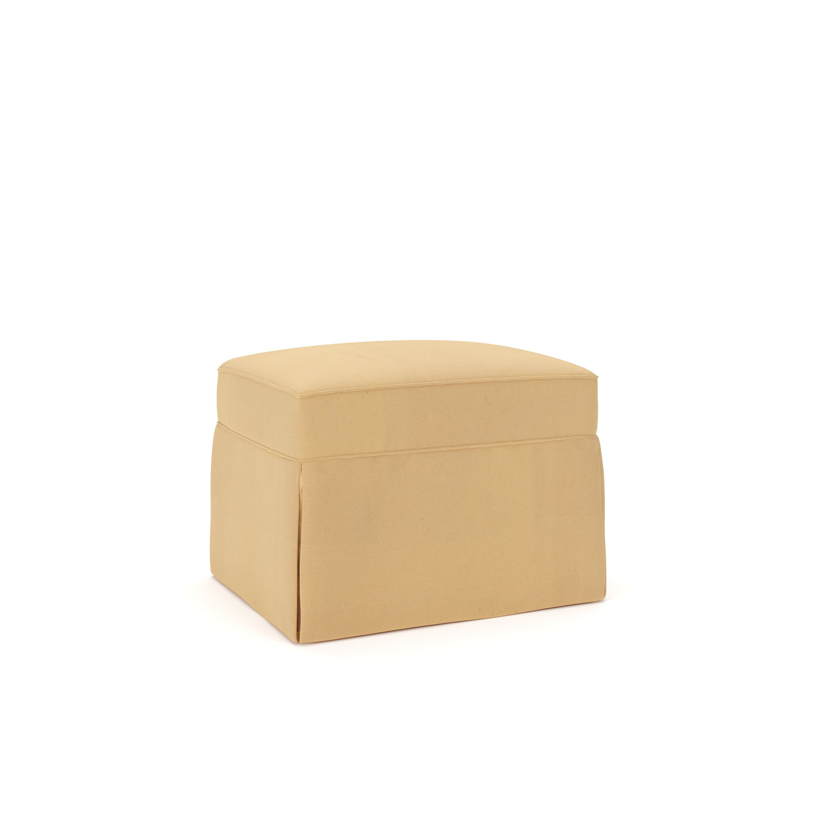 Amari 33" Rectangle Slipcovered Ottoman, Bayou Sunshine Canvas