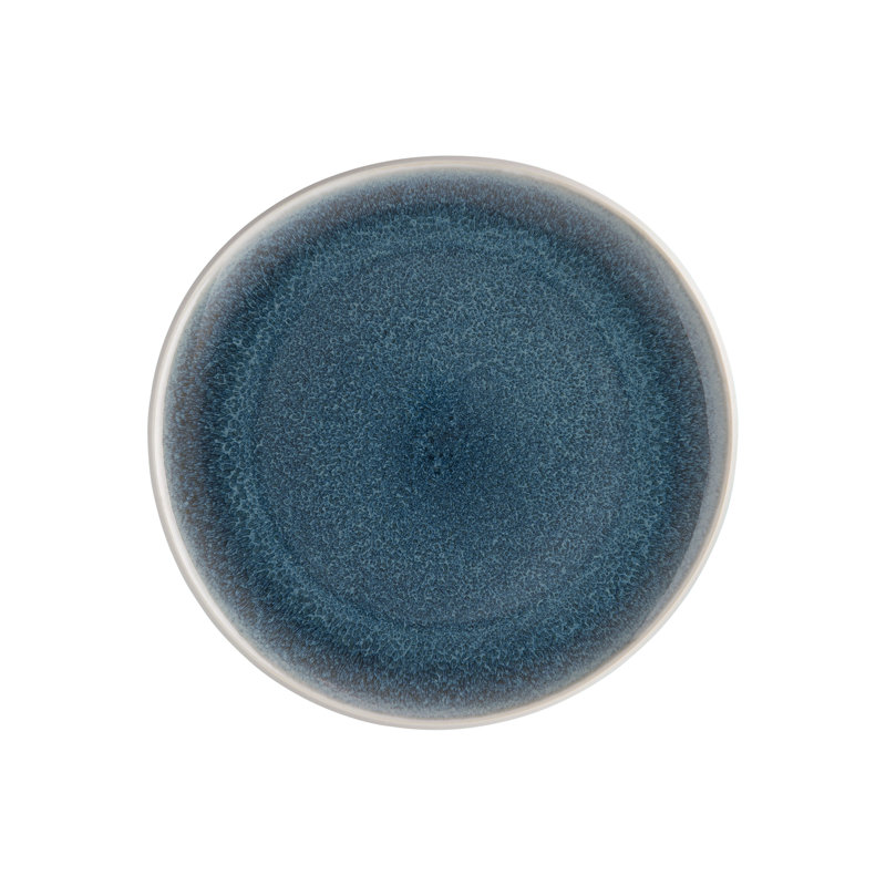 Junto Handmade Stoneware Salad/Dessert Plate, Aquamarine