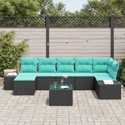 Ensemble de canapé de jardin avec coussin vidaXL 8 pièces vidaXL