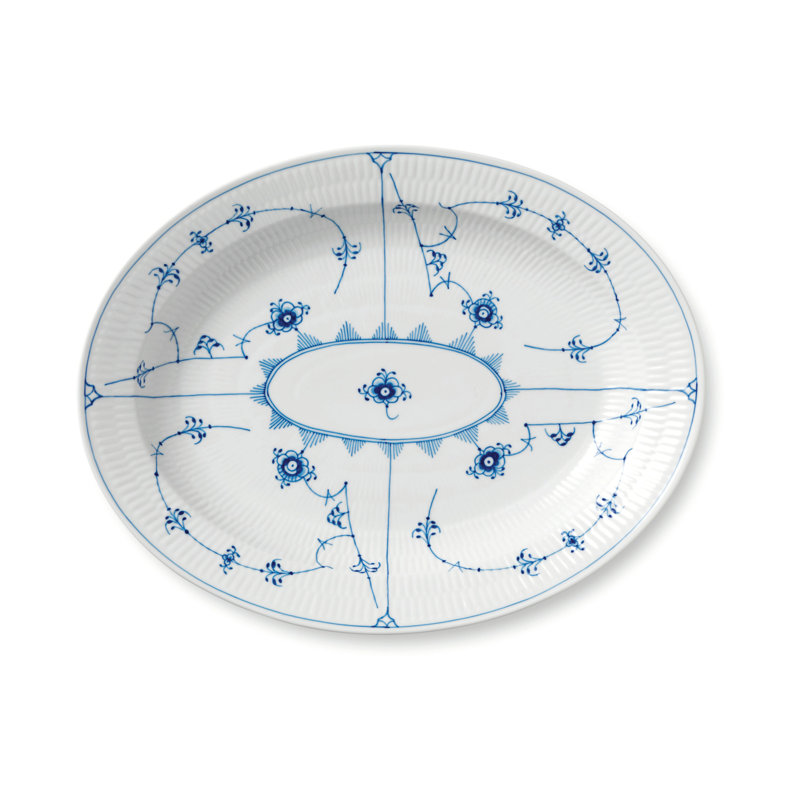 Royal Copenhagen Blue Fluted Plain Oval Platter