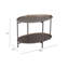 Table basse avec rangement en acier