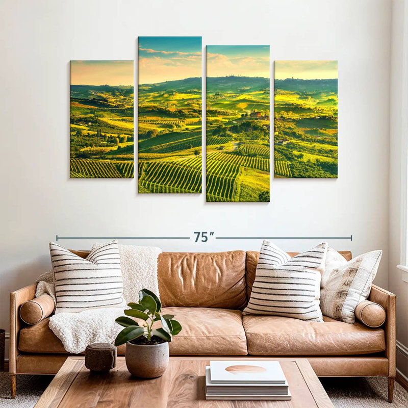 Alvord Sunlit Langhe Vineyard, H 42 po x l 68 po