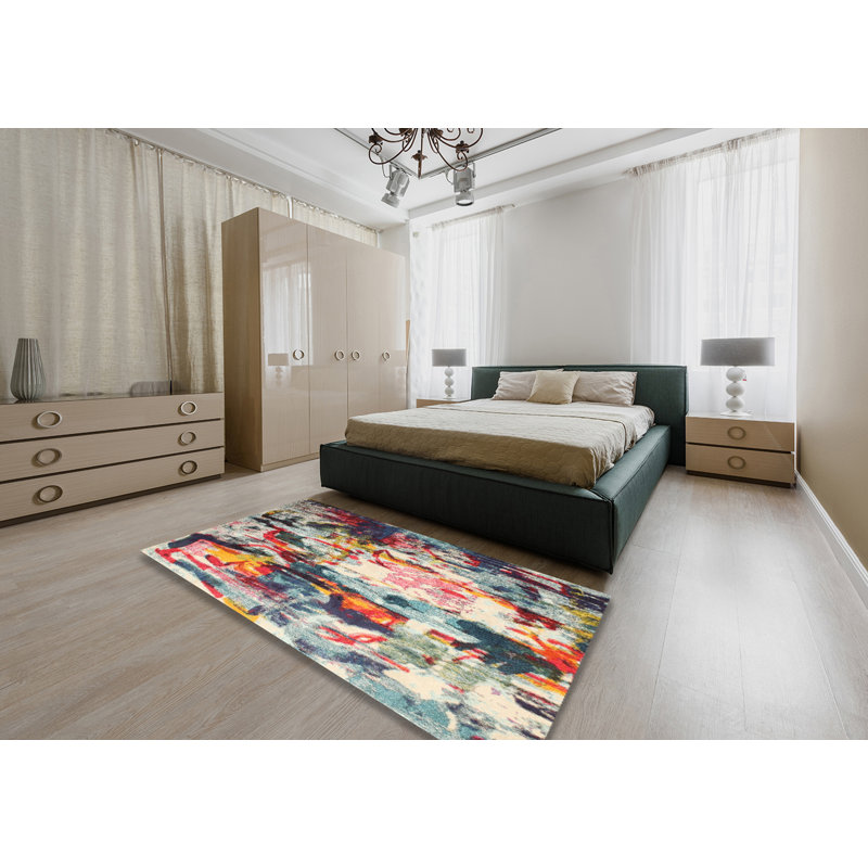 Abstract Indoor Rug, Rectangle 5' x 7'