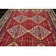 Tapis oriental oriental en laine rouge