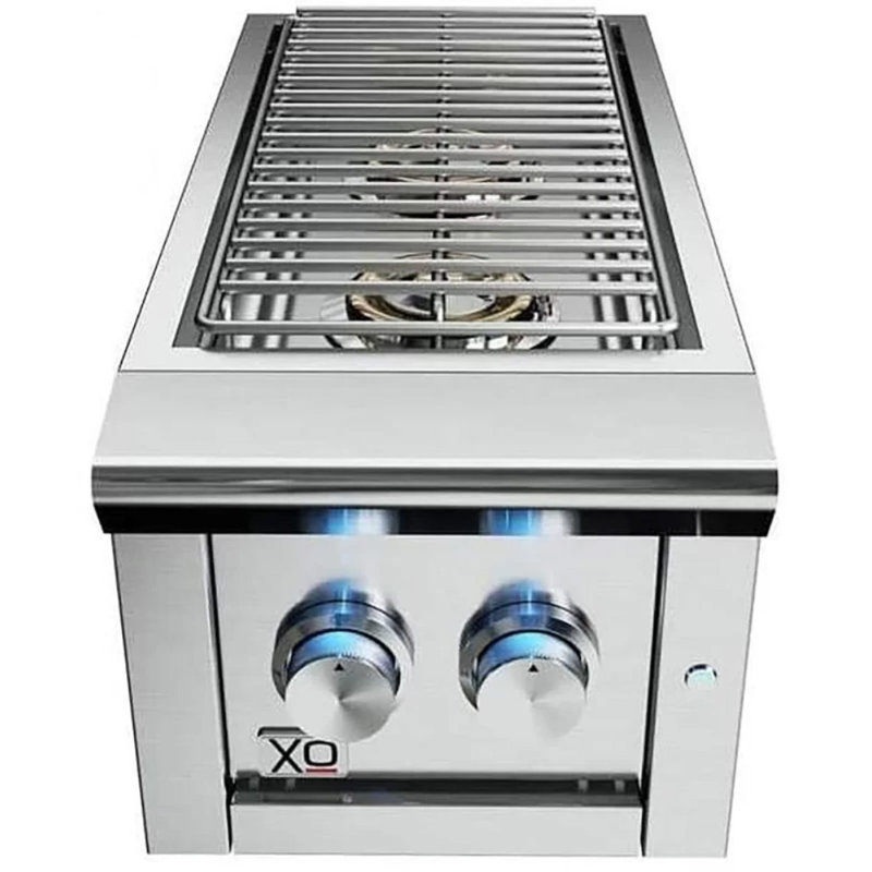 XO 13″ 24000 BTU Twin Sideburner, Liquid Propane