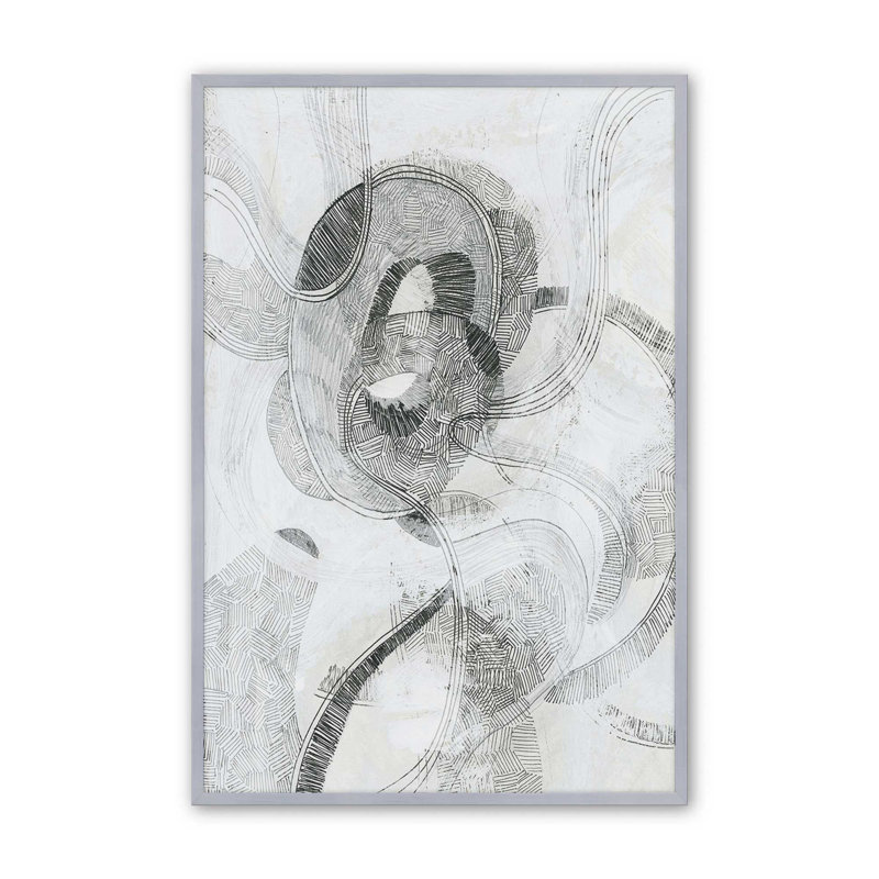 «Listo I» par June Erica Vess, reproduction d'art sur toile, Impression sur cadre ouvert sans papier mat, Argent argent