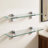 Keyshia Bathroom Glass Shelf Tempered Glass Rectangular Extra Wall Mount (Set of 2)-336352926-339567172