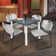 Kee Square Breakroom Table Top, 4 Zeng Stack Chairs