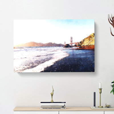 The Golden Gate Bridge in San Francisco - Wrapped Canvas