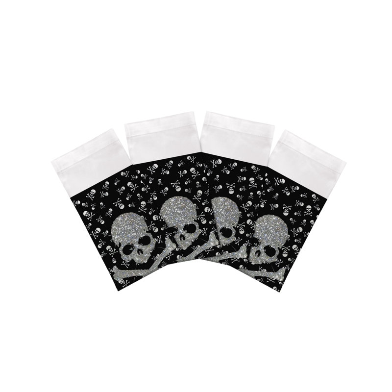 Crossbones Large Cotton Sateen Dinner Napkins