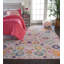 Geomar Tufted Silver/Pink Area Rug-28136958