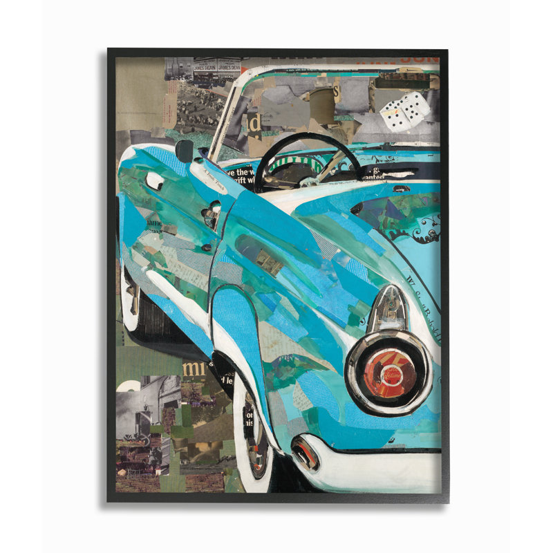 « classic auto », impression, H 14 po x l 11 po, Giclée encadrée noir minuit