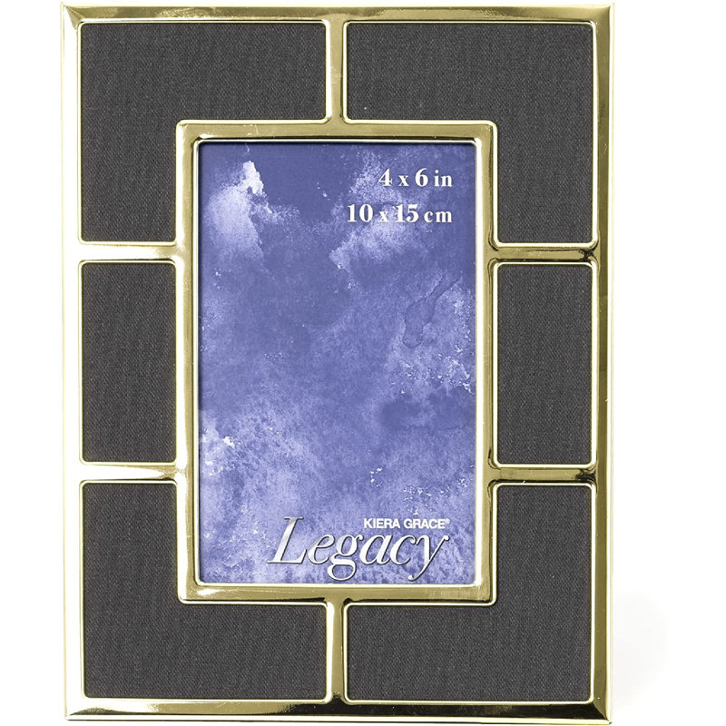 Black Picture Frame with Mat, 5" x 7"