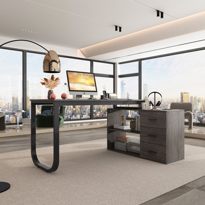 Stockseth L-Shaped Computer Desk