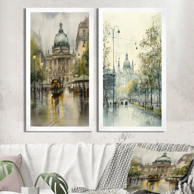 Vienna's Grand Imperial Architecture III - Vienna 2 Piece Canvas Wall Art