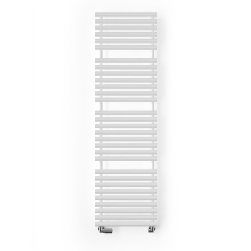 Rolo Towel Heated Towel Rail, White, 180cm H  x 52cm W x 12.7cm D