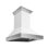 ZLINE 36 in. Wooden Wall Mount Range Hood in Rustic Shiplap Black Finish with Steel Accents