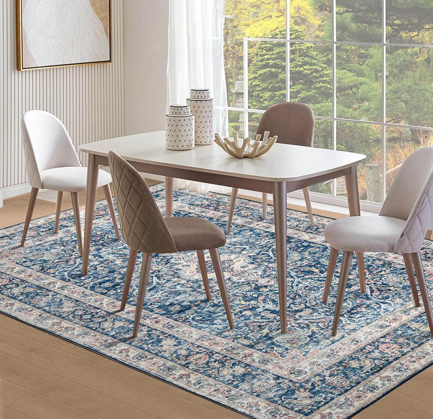 Astoria Grand Rugs Living Room 160X230 Cm Soft Low Pile Anti Slip Area ...