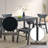 Briar Black Finish Dining Table
