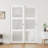 Frosted Glass and Solid Manufactured Wood Sliding Closet Doors with Installation Hardware Kit-94343259