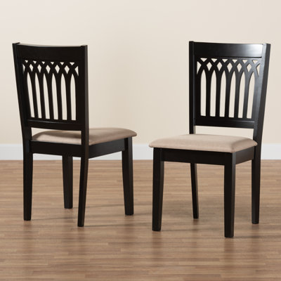 18.9'' H Fabric Upholstered Oak Side Chair