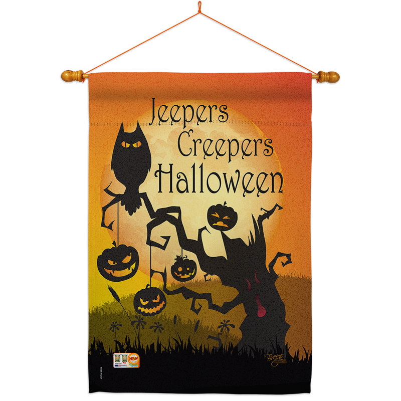 Ensemble de drapeaux en polyester 40 x 28 po Jeepers Creepers