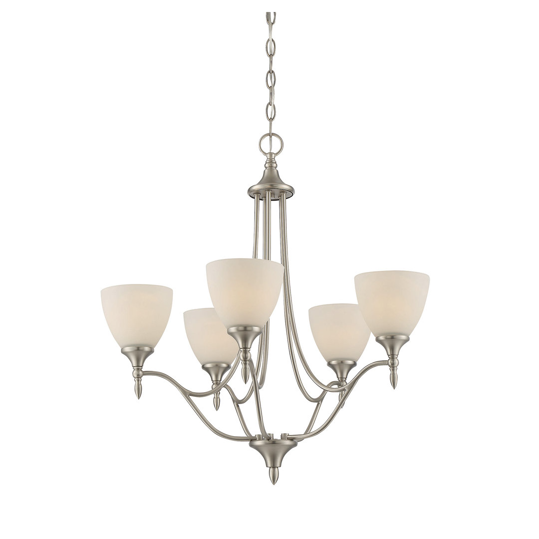 Sennott 5 - Light Shaded Empire Chandelier Lark Manor™ 