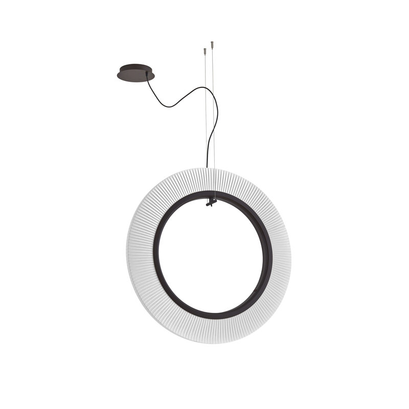 Roda - Luminaire suspendu DEL à intensité variable S / 90 / V - Triac à intensité variable - Cadre brun, Blanc