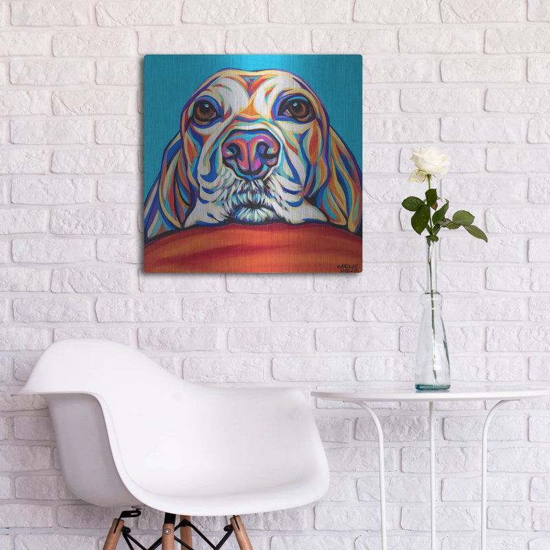 «Kaleidoscope Dog 2» par Carolee Vitaletti, H 24 po x l 24 po