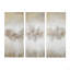Ensemble de 3 toiles embellies
