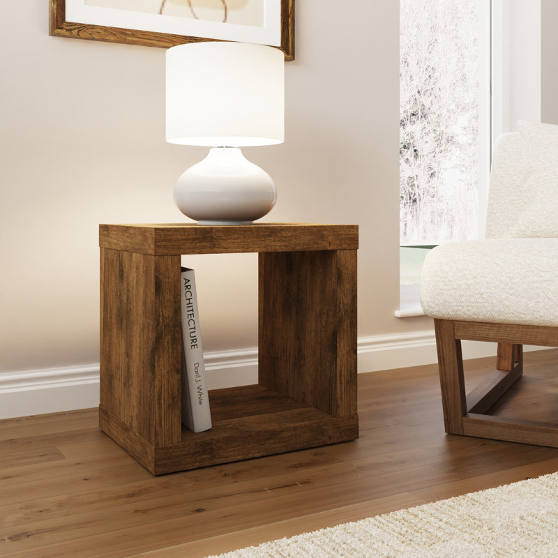 Alguno Floor Shelf End Table