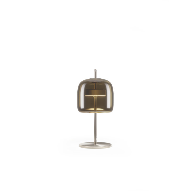 Jube Table Lamp S Old Green Transparent Matt Steel L2416 Ul, Burned Earth Transparent