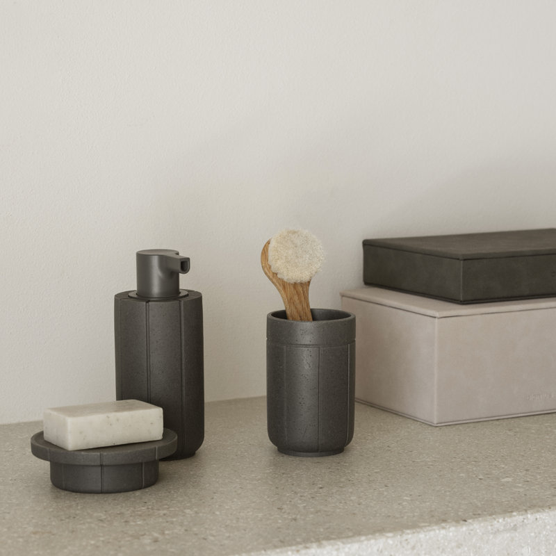 KUA Bathroom Tumbler - Moonbeam (beige), Brown